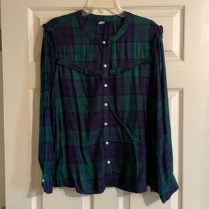 Women’s XL plaid flannel shirt